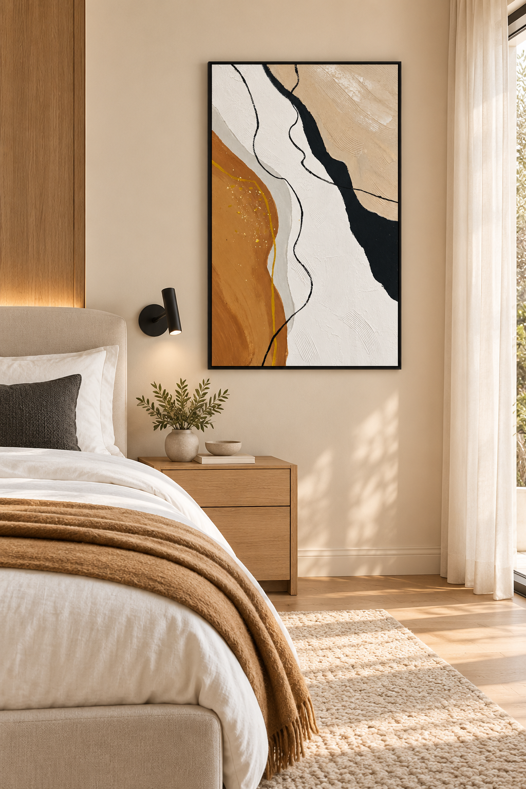 Natural Alignment – Textured Abstract Acrylic Wall Art