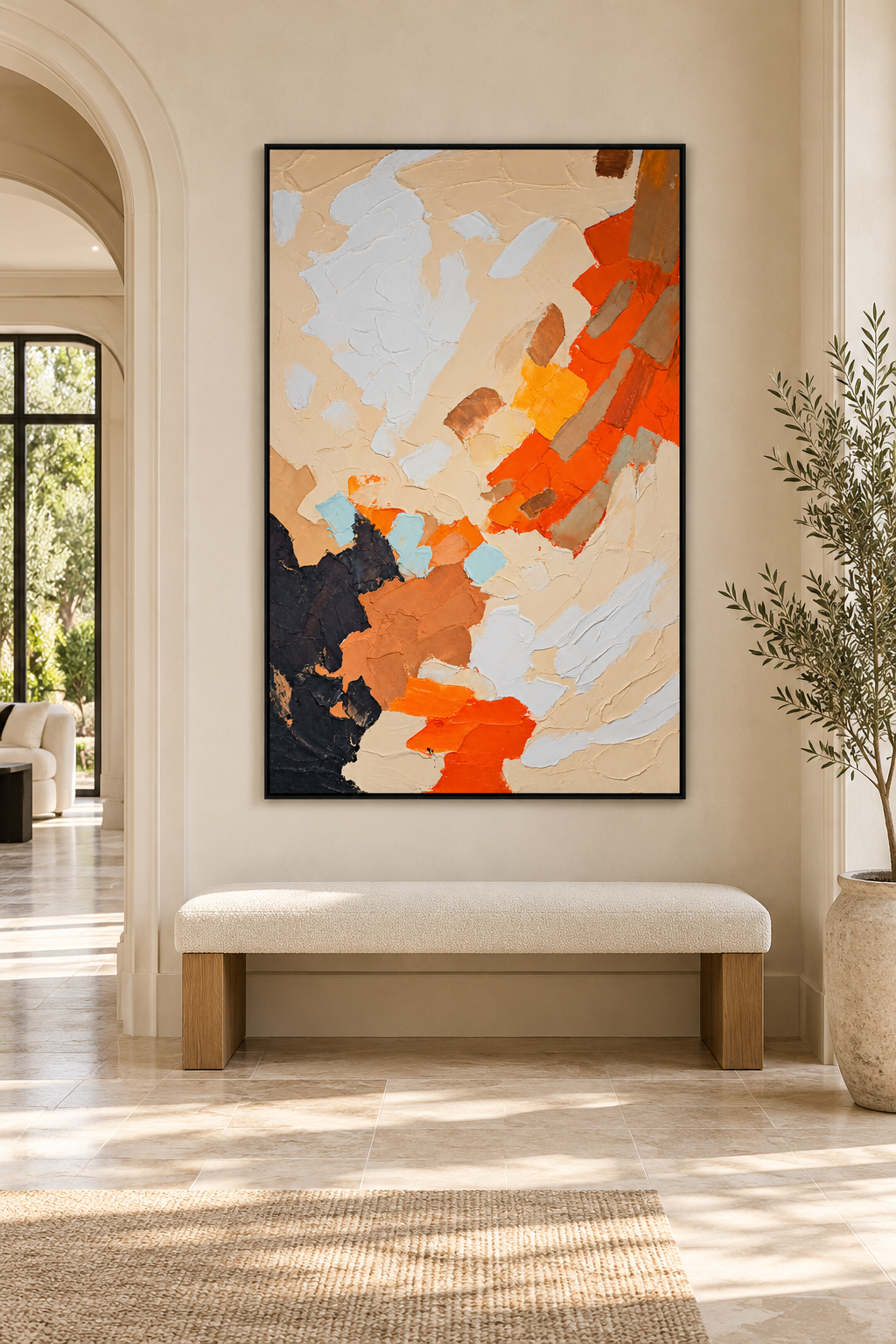A New Horizon – 3D Textured Abstract Canvas Wall Art