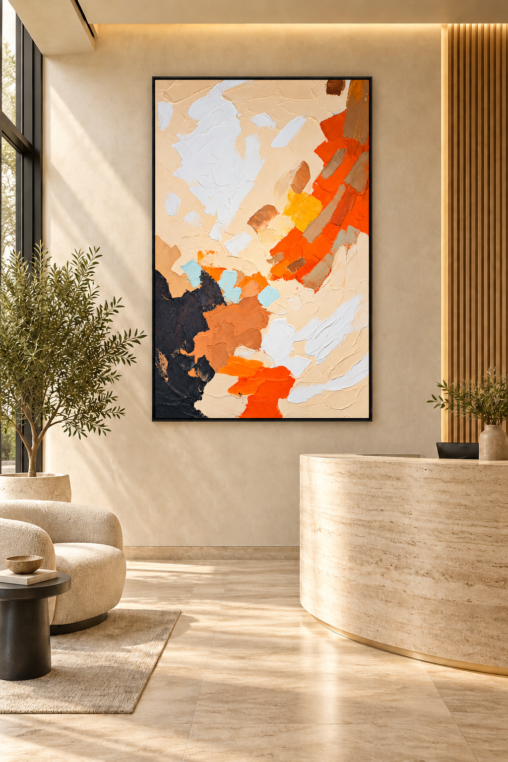 A New Horizon – 3D Textured Abstract Canvas Wall Art
