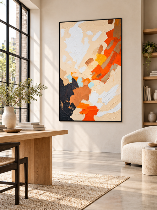 A New Horizon – 3D Textured Abstract Canvas Wall Art