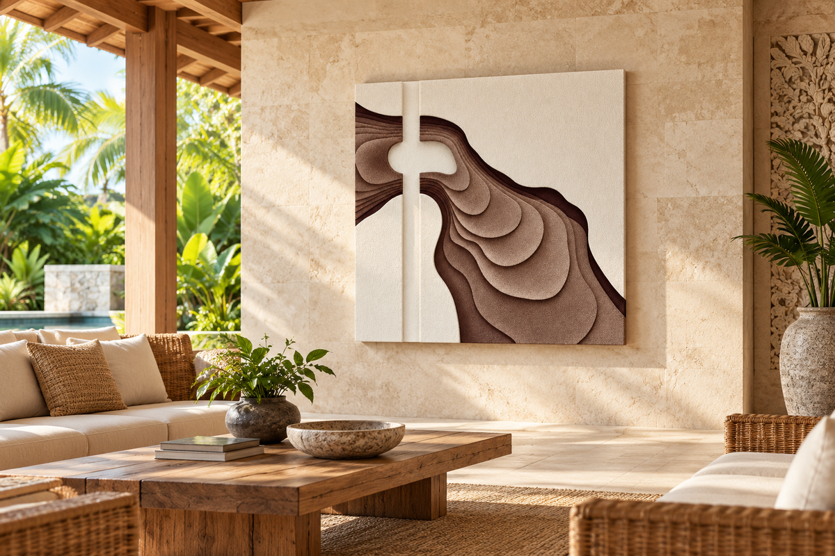 Sculpted Terrain – Modern 3D Sculptural Wall Art