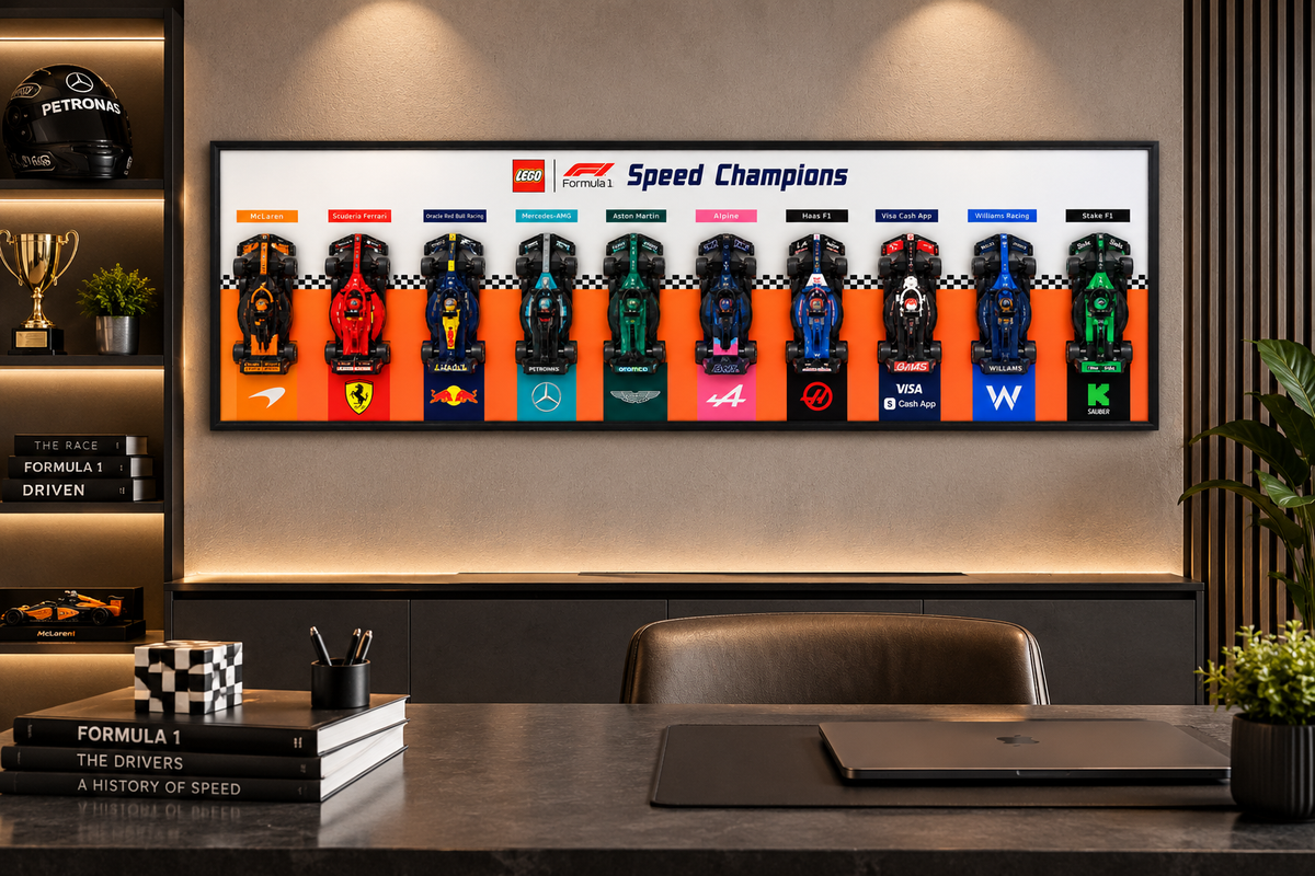 Grand Prix Line-Up – F1-Inspired 3D Racing Car Wall Art