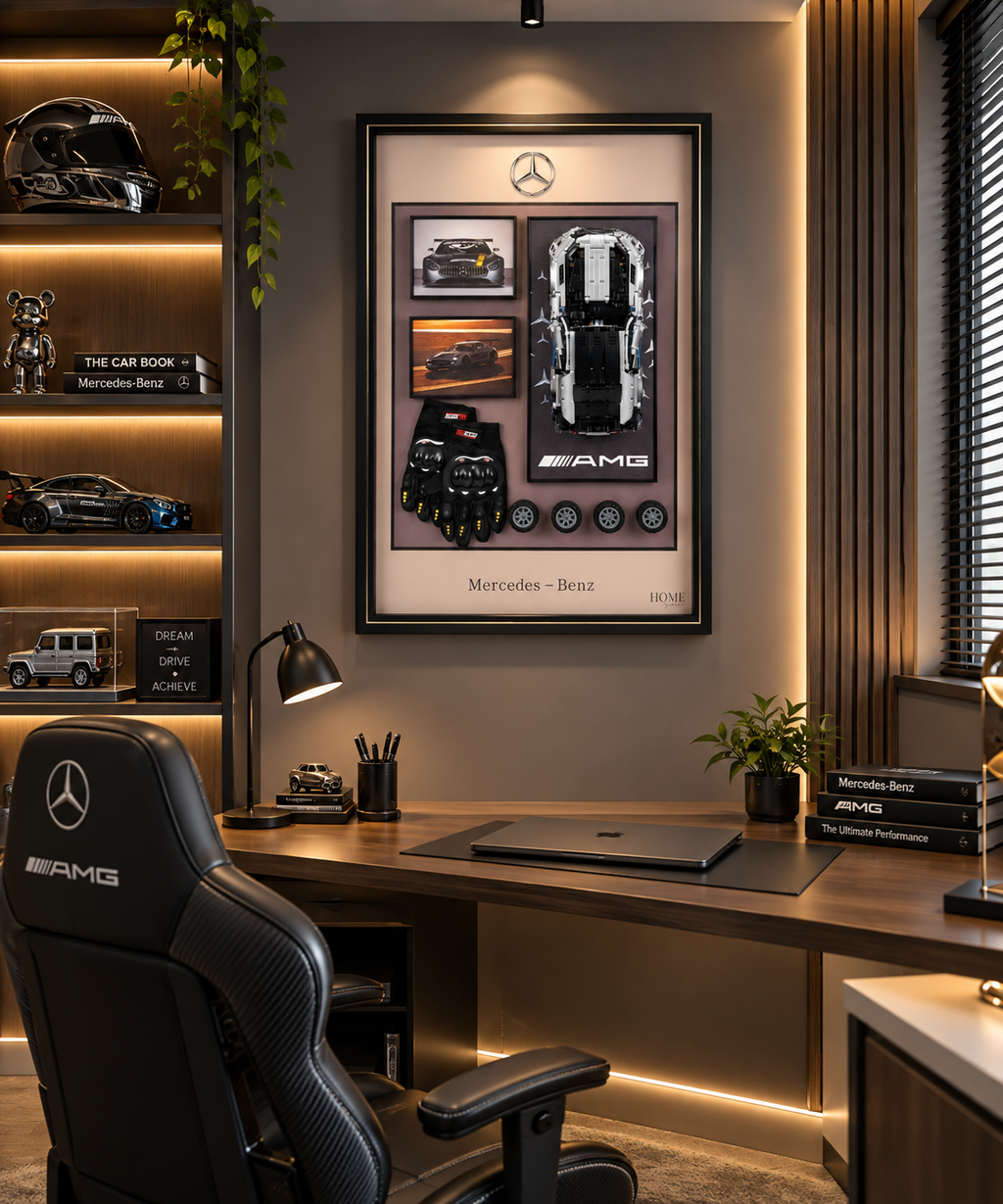 AMG Track Edition – Mercedes-Benz-Inspired 3D Car Wall Art