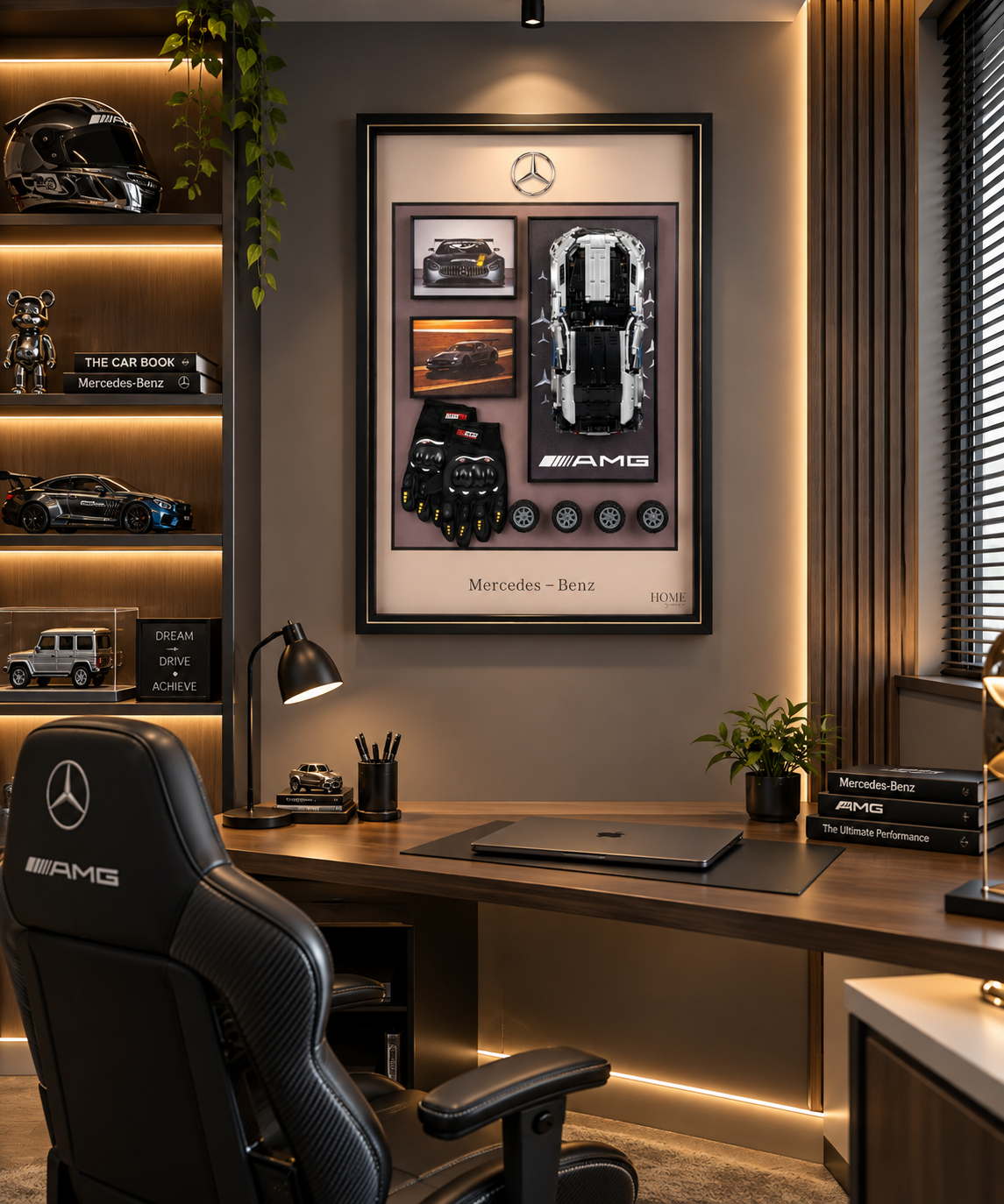 AMG Track Edition – Mercedes-Benz-Inspired 3D Car Wall Art