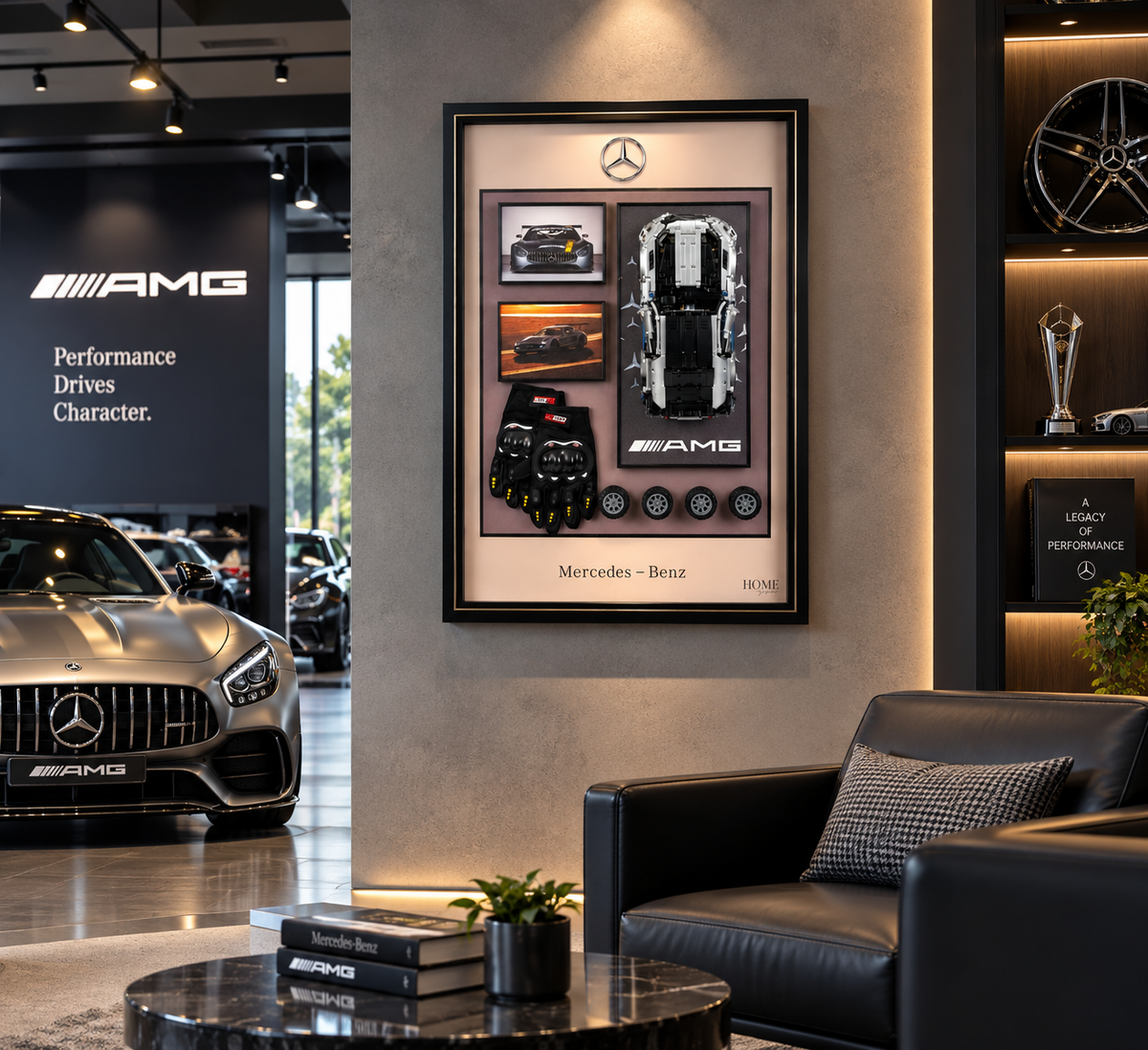 AMG Track Edition – Mercedes-Benz-Inspired 3D Car Wall Art