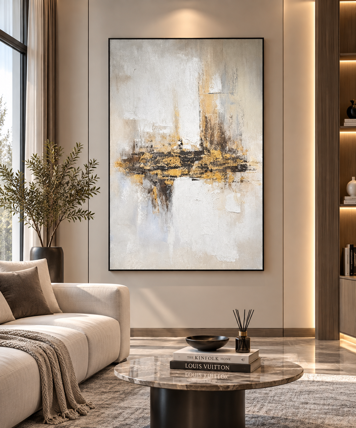 Urban Whisper – 3D Textured Abstract Canvas Wall Art
