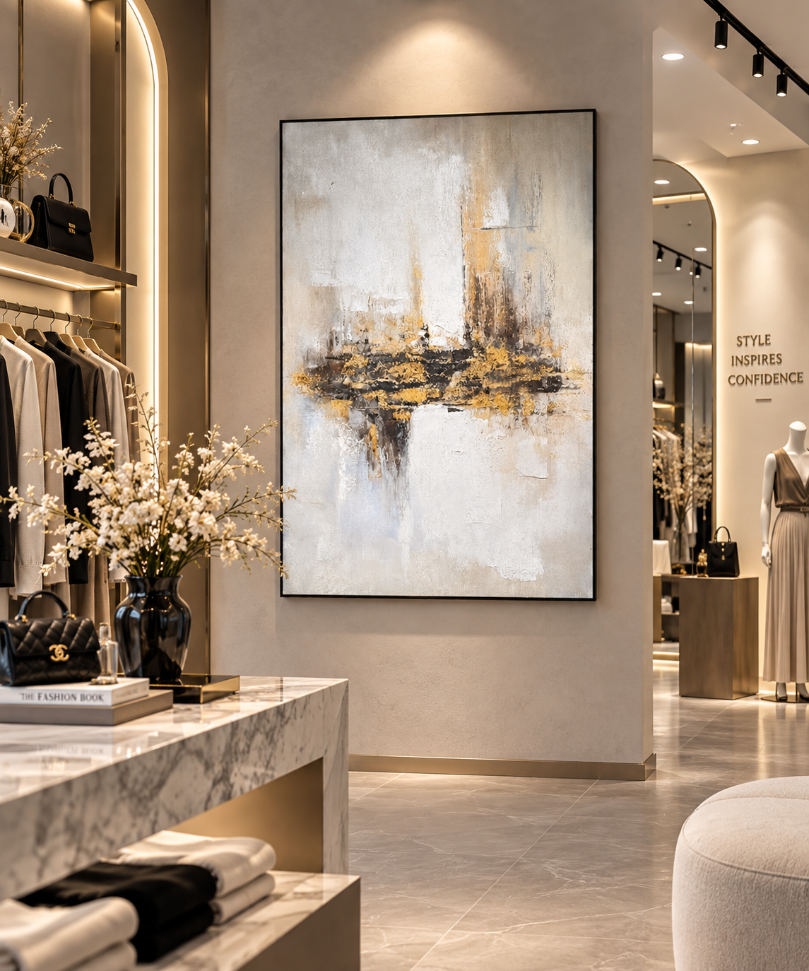 Urban Whisper – 3D Textured Abstract Canvas Wall Art