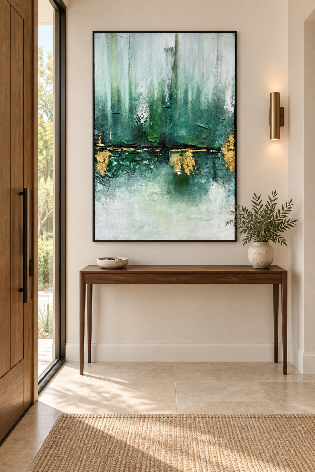Echoes in Mist – Textured Acrylic Abstract Canvas Wall Art