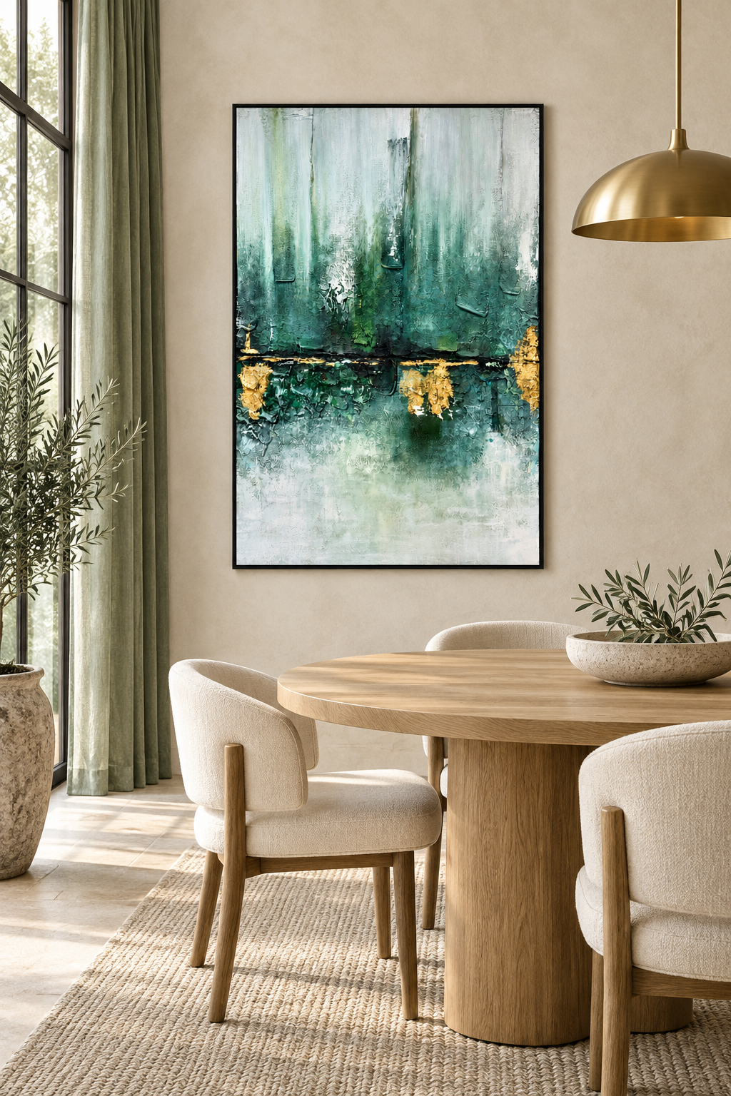 Echoes in Mist – Textured Acrylic Abstract Canvas Wall Art