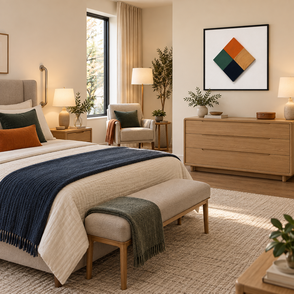 Elements in Colour – 3D Geometric Wooden Block Wall Art