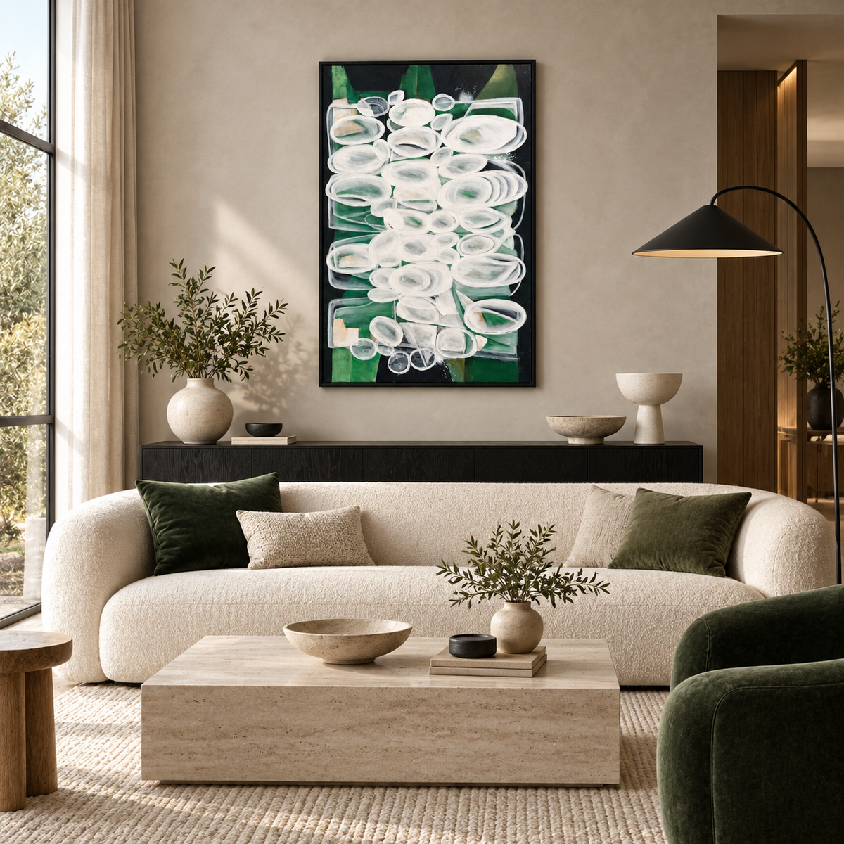Abstract Loop Motion Modern Canvas Wall Art