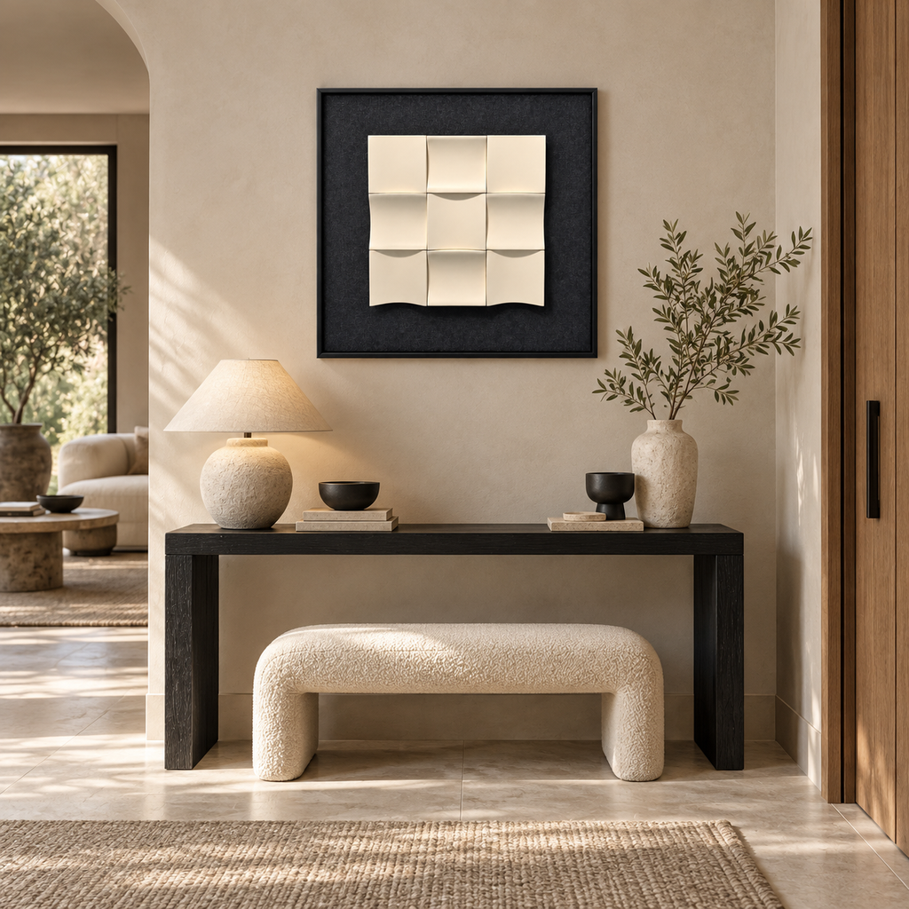 Softly Sculpted – 3D Abstract Resin Panel Wall Art