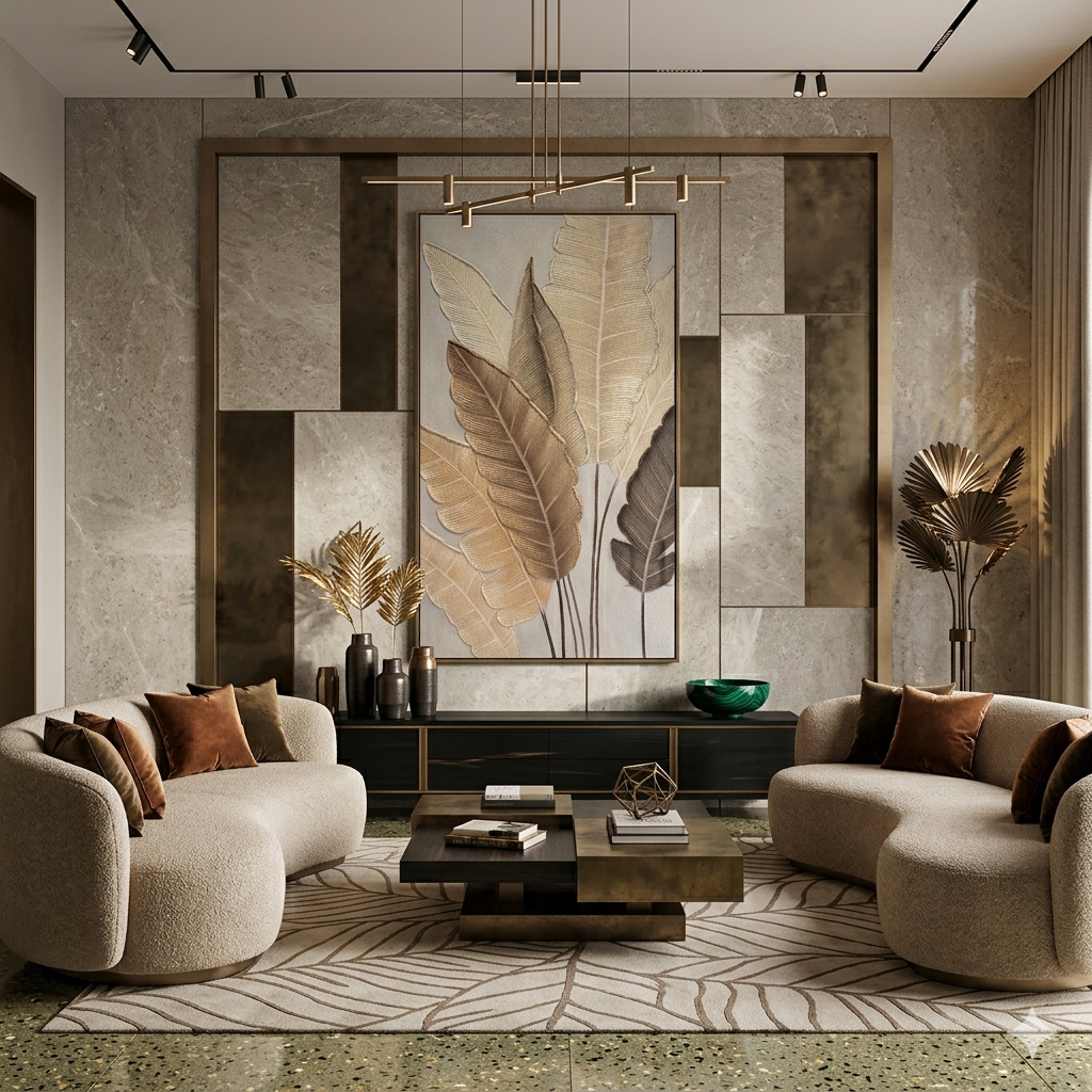 Golden Botanica Canvas - Wall Art