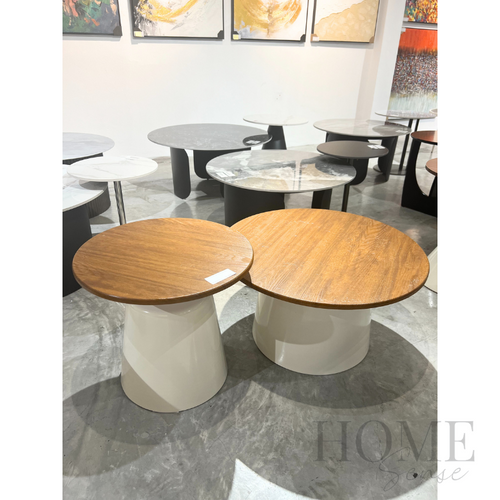 2 Pcs Set Round Coffee Table