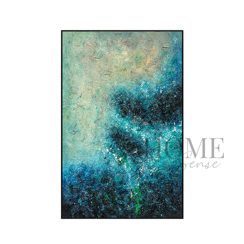 Aquatic Reverie – Textured Abstract Acrylic Wall Art
