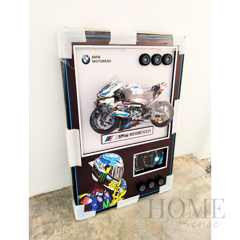 BMW Motorcycle Toy Wall Art