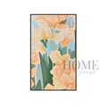 Morning Bloom – Textured Floral Acrylic Wall Art