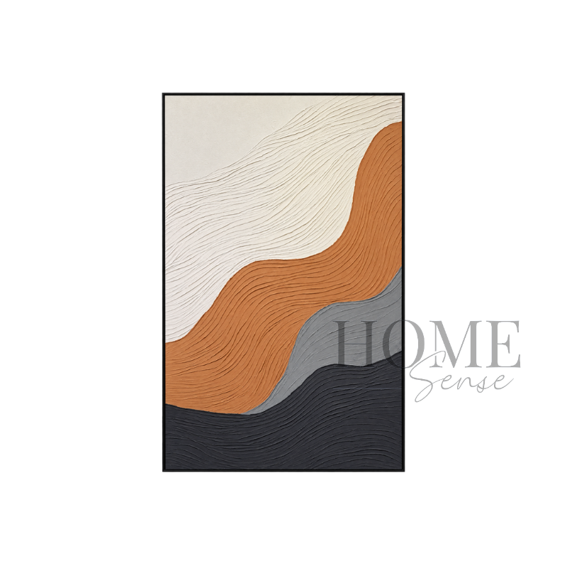 Terra Flow – 3D Textured Abstract Canvas Wall Art