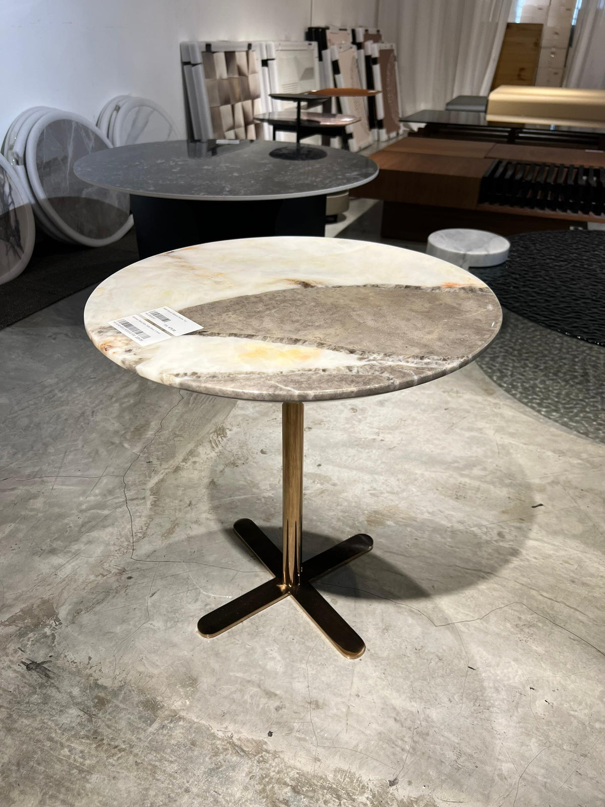 Simple Modern Round Marble Side Table