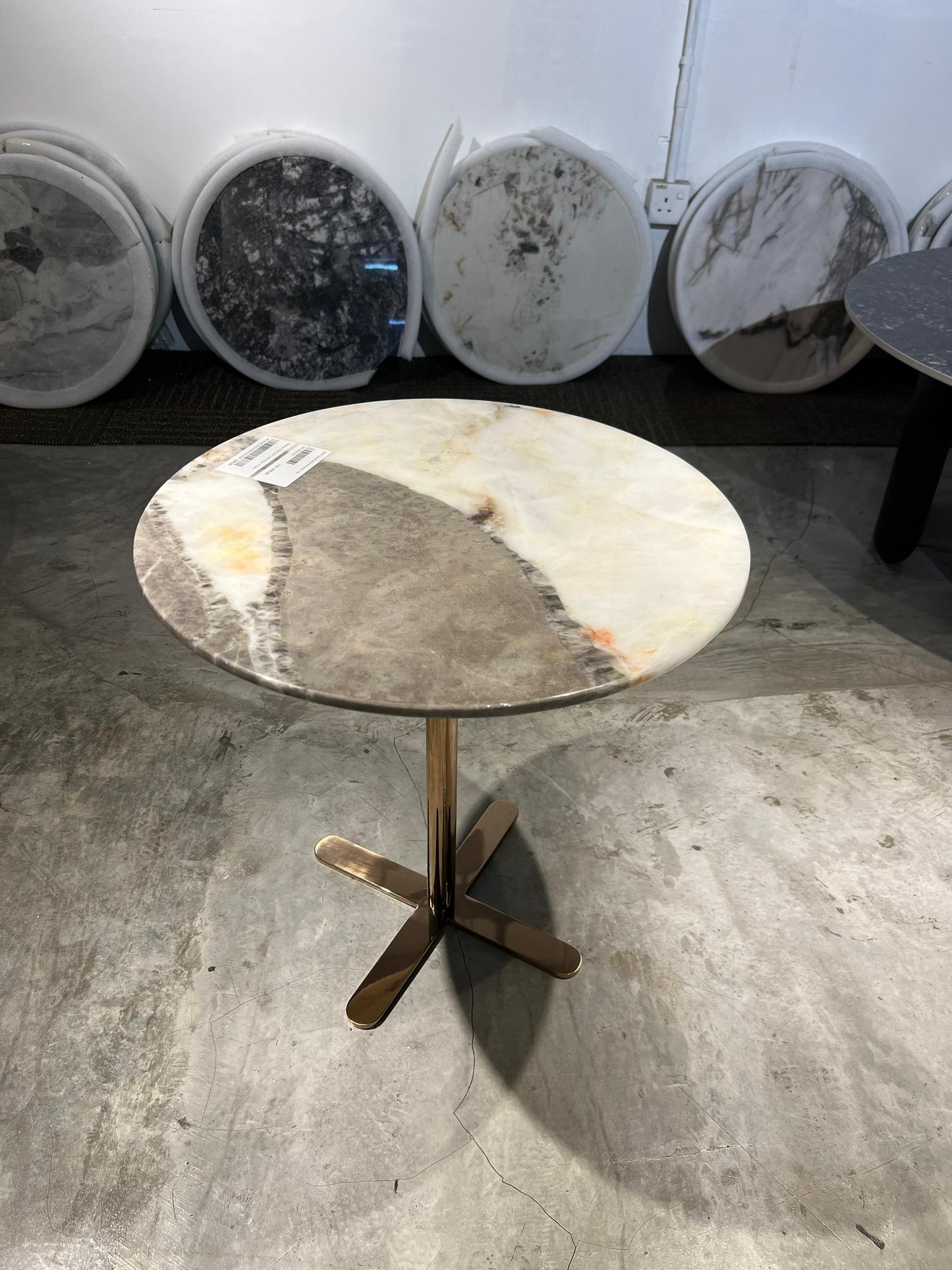 Simple Modern Round Marble Side Table