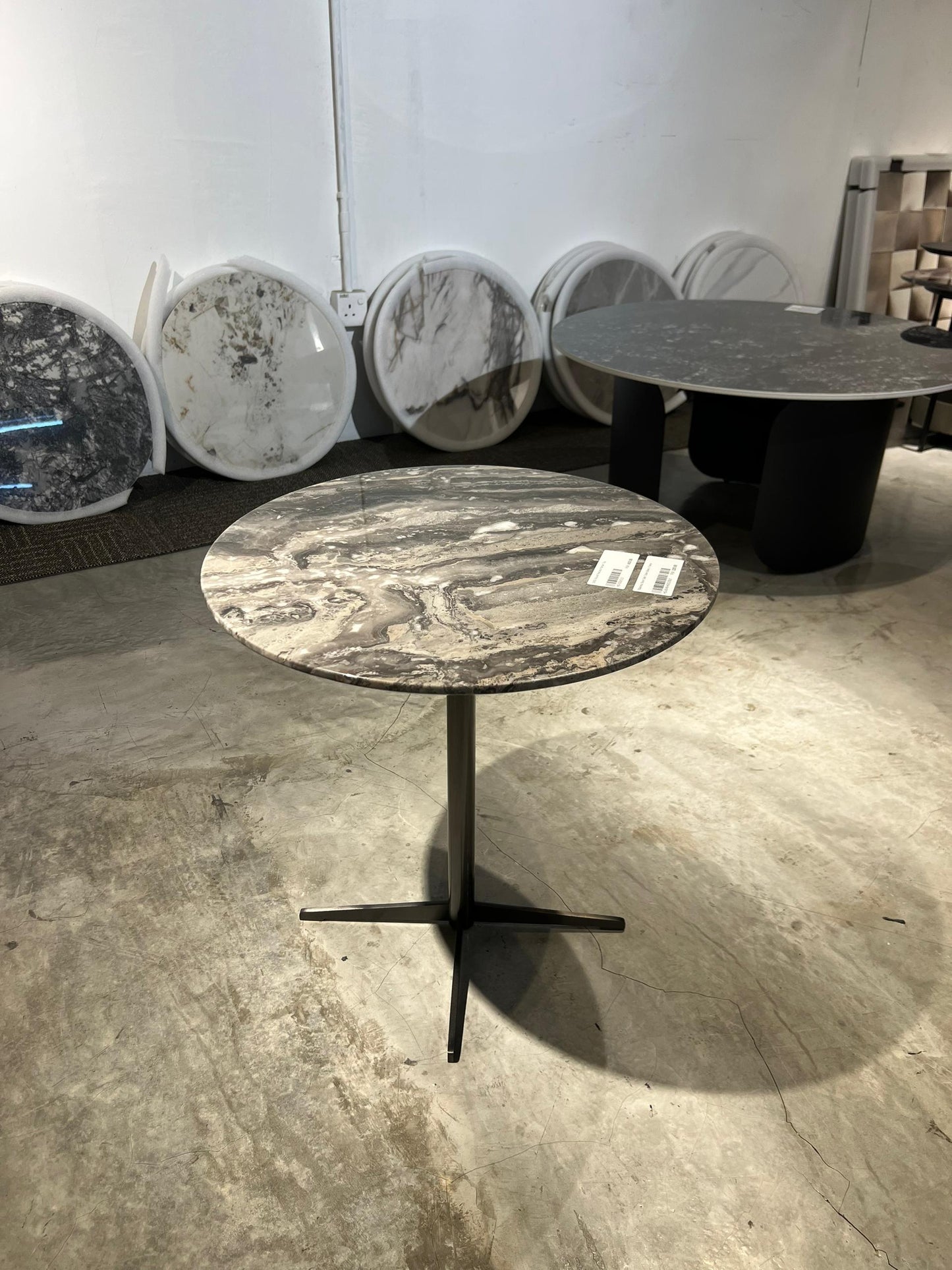 Simple Modern Round Marble Side Table