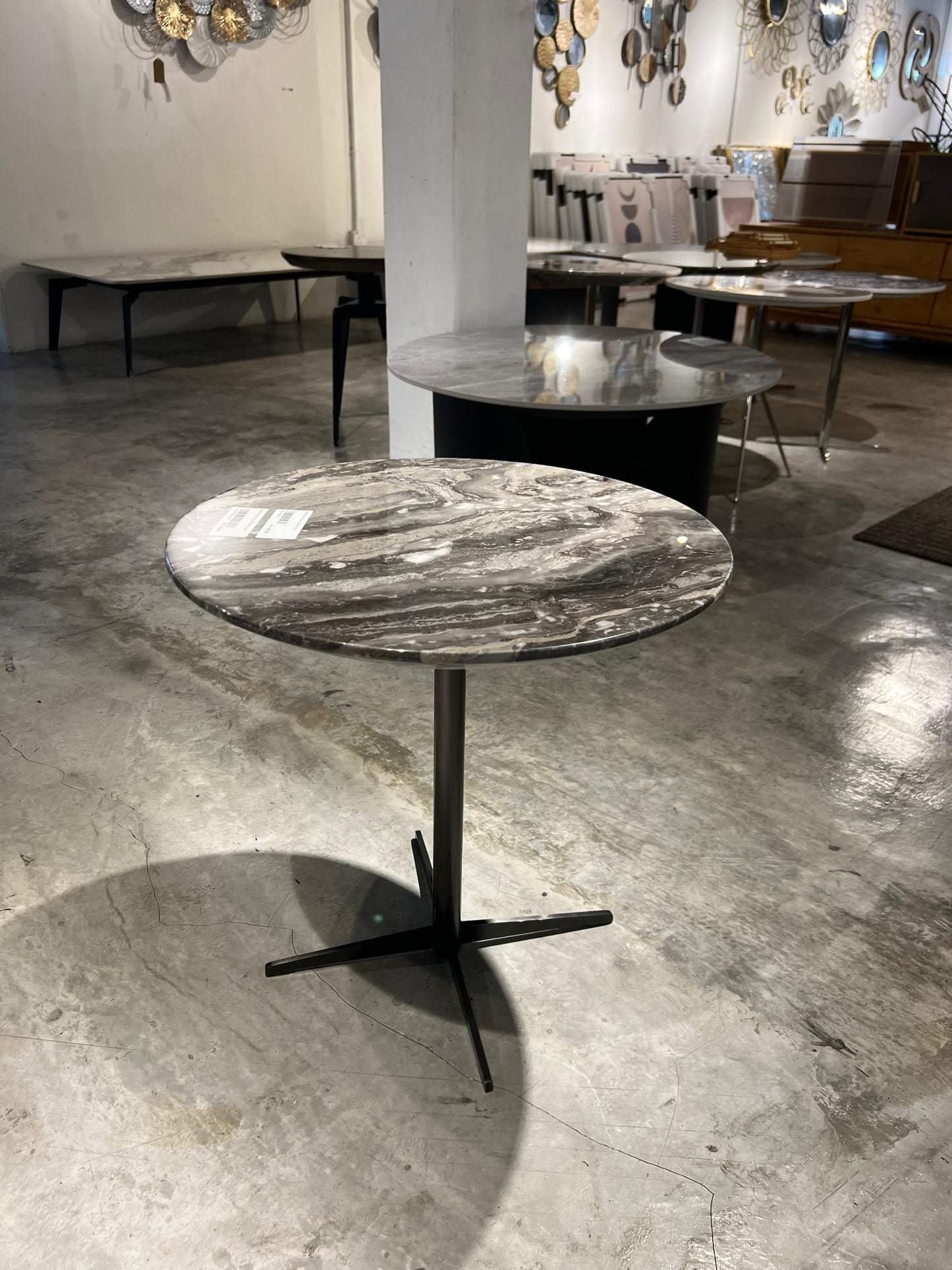 Simple Modern Round Marble Side Table