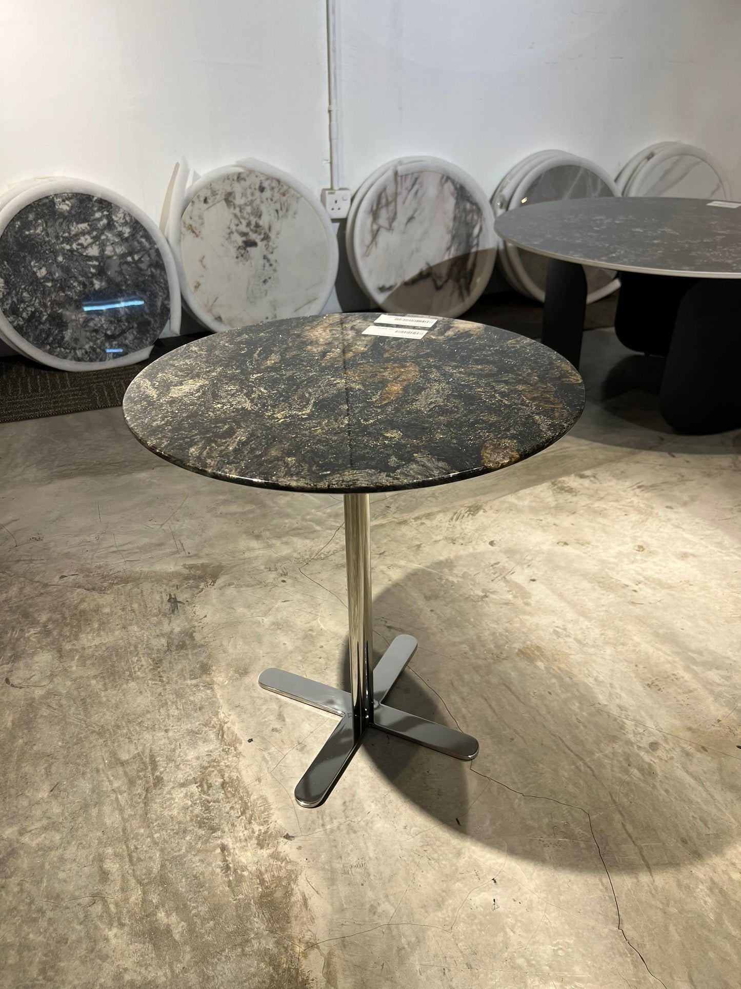 Simple Modern Round Marble Side Table