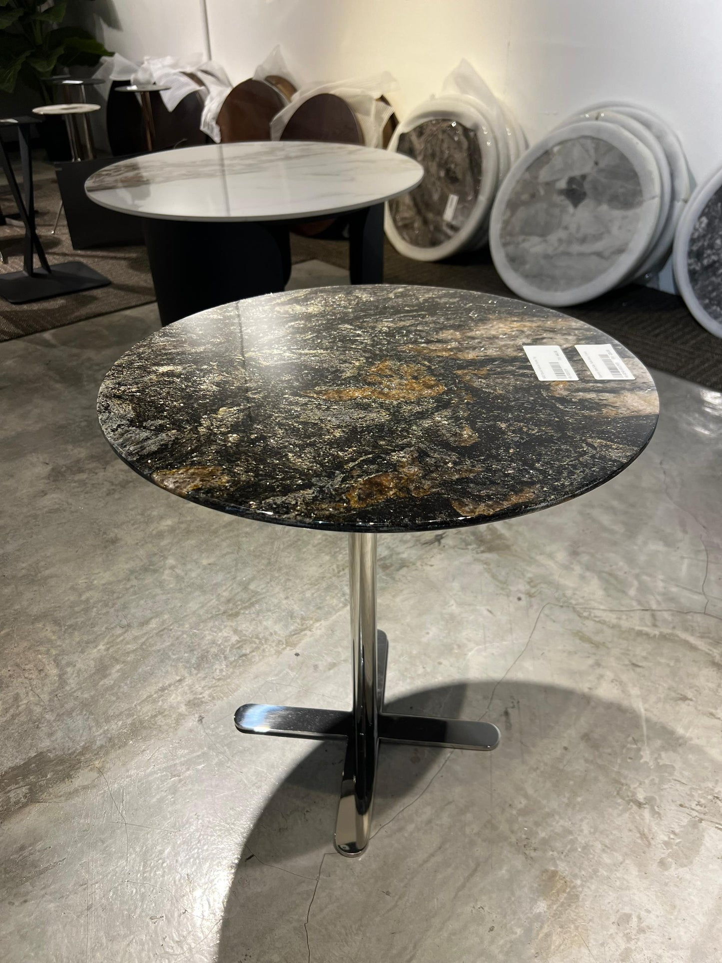 Simple Modern Round Marble Side Table