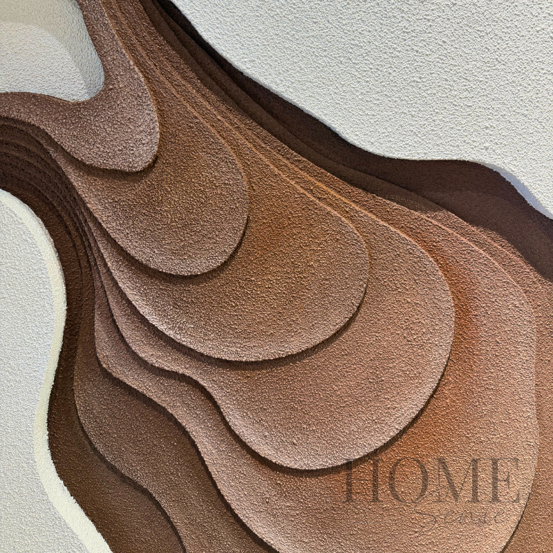 Sculpted Terrain, Modern 3D wall sculpture, Wall art