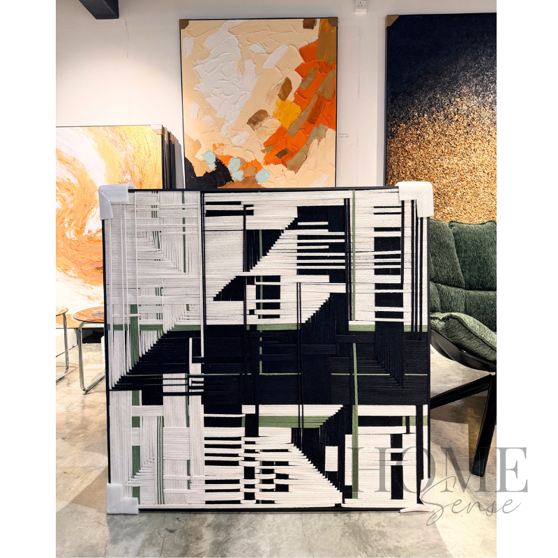 Modern Geometric Wall Art, Thread Wall Art