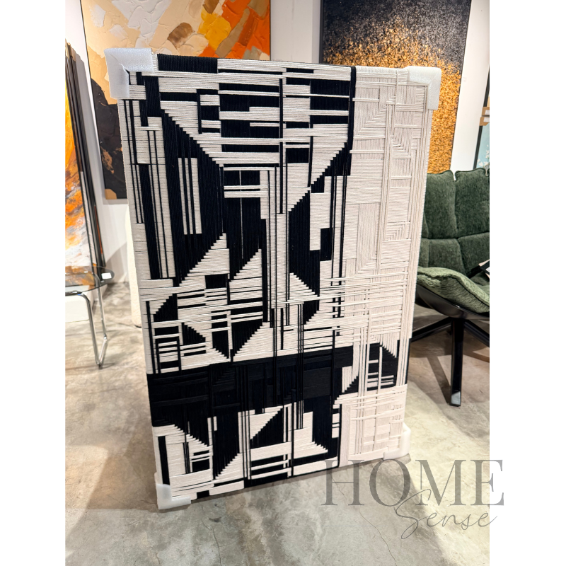 Modern Geometric Wall Art, Thread Wall Art