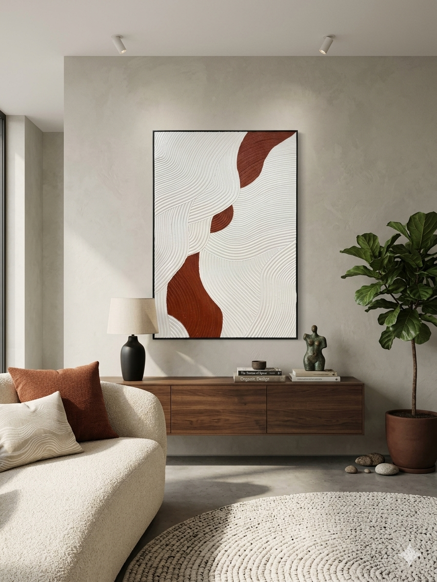 Carved Waves - Canvas Wall Art