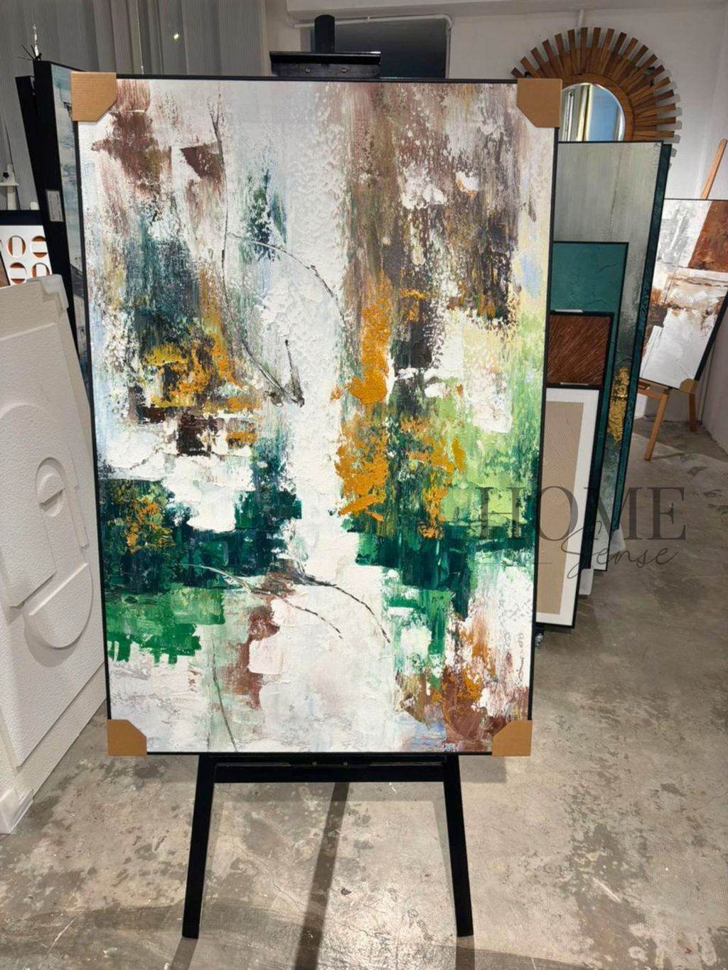 Jade and Ochre - Canvas Wall Art