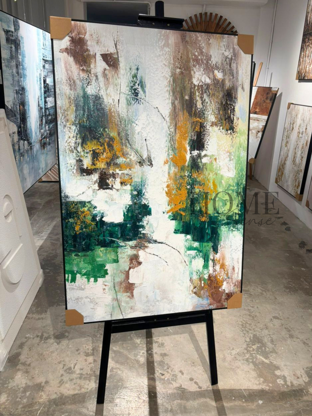 Jade and Ochre - Canvas Wall Art