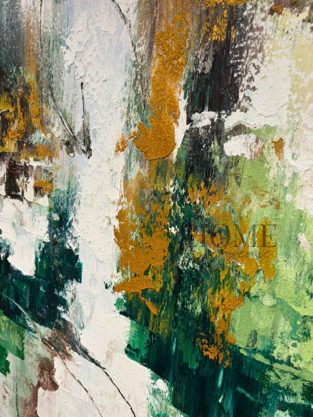 Jade and Ochre - Canvas Wall Art