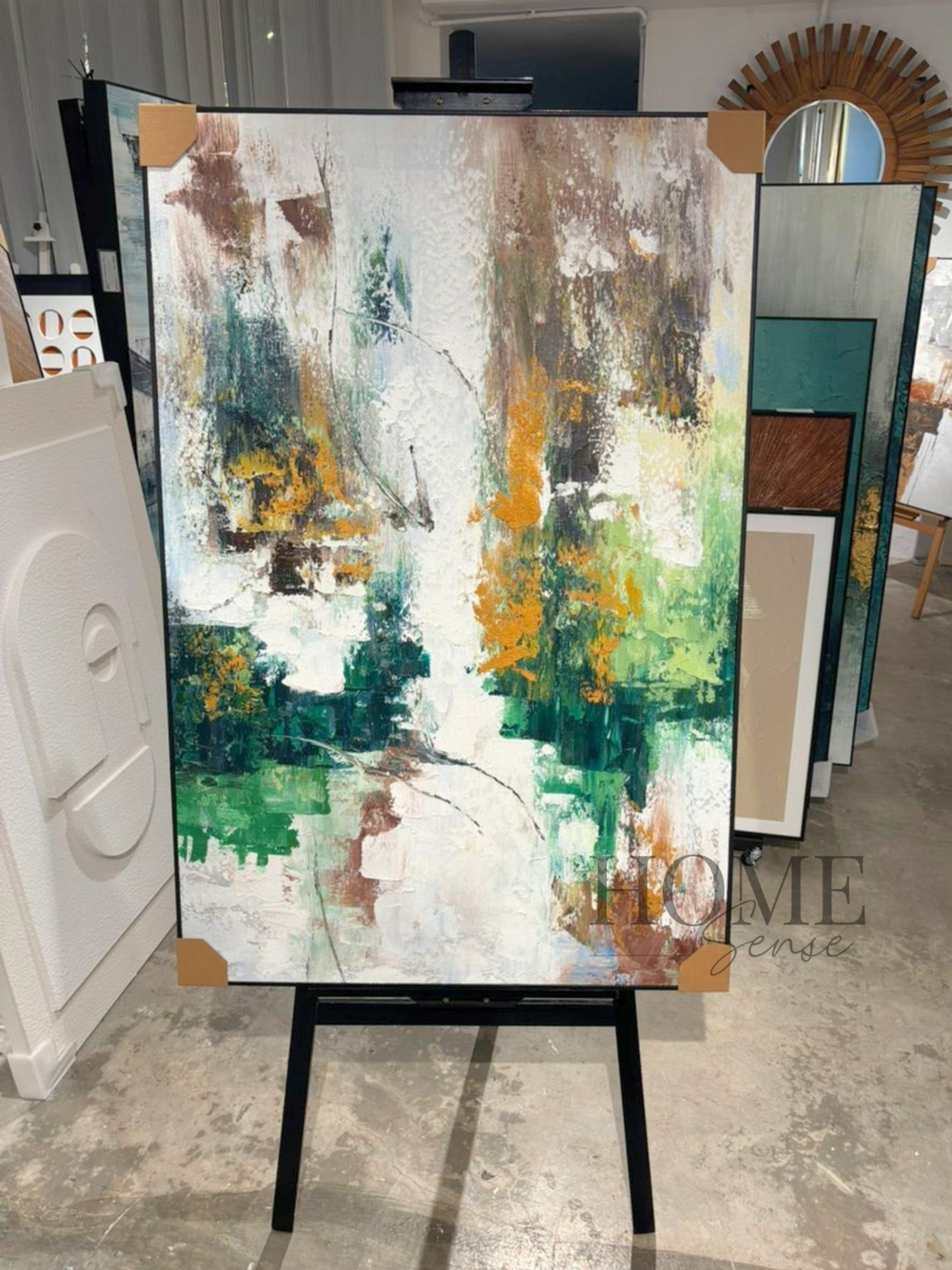 Jade and Ochre - Canvas Wall Art