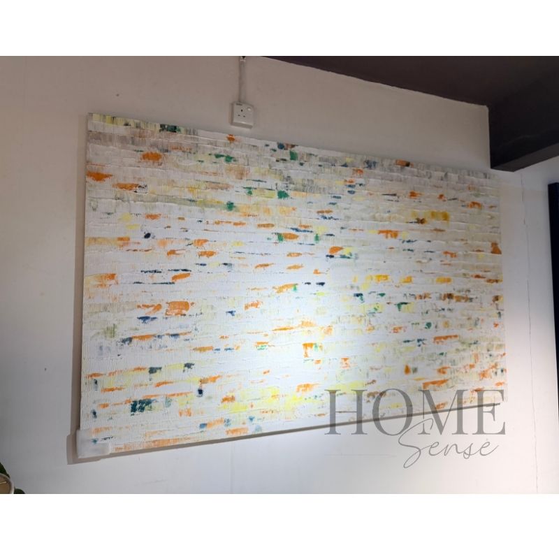 Sunlit Mosaic – Extra-Large Textured Abstract Canvas Wall Art