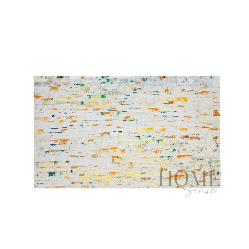 Sunlit Mosaic – Extra-Large Textured Abstract Canvas Wall Art