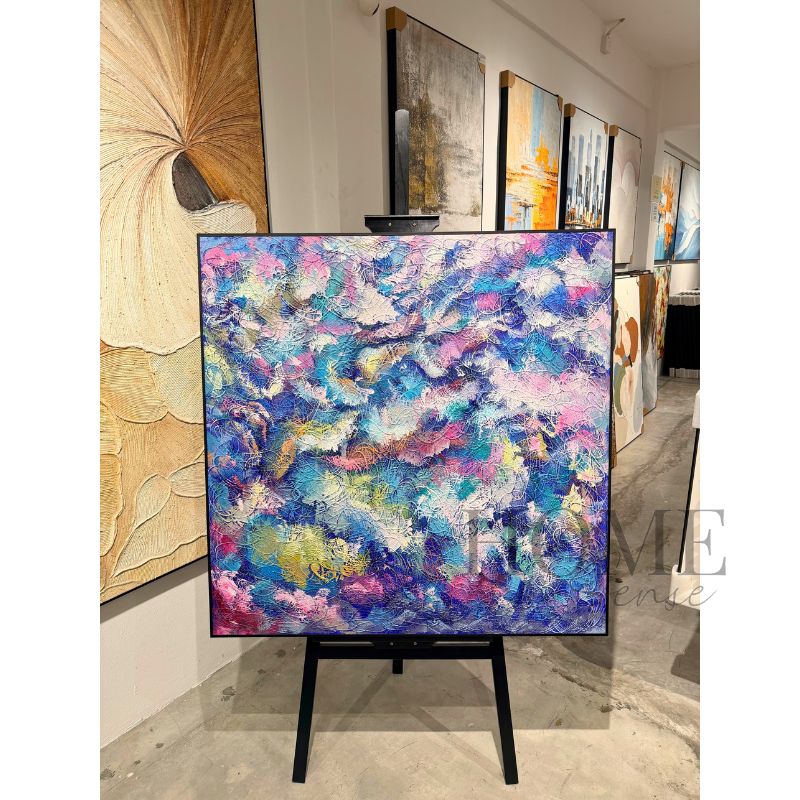 Garden of Unwritten Dreams – Hand-Painted Abstract Oil Painting