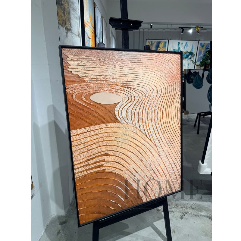 Rhythms in Terracotta – Geometric Fine Art Print