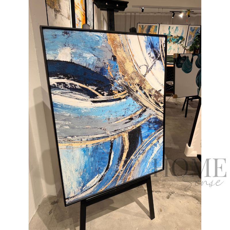 Azure Velocity – Abstract Fine Art Print