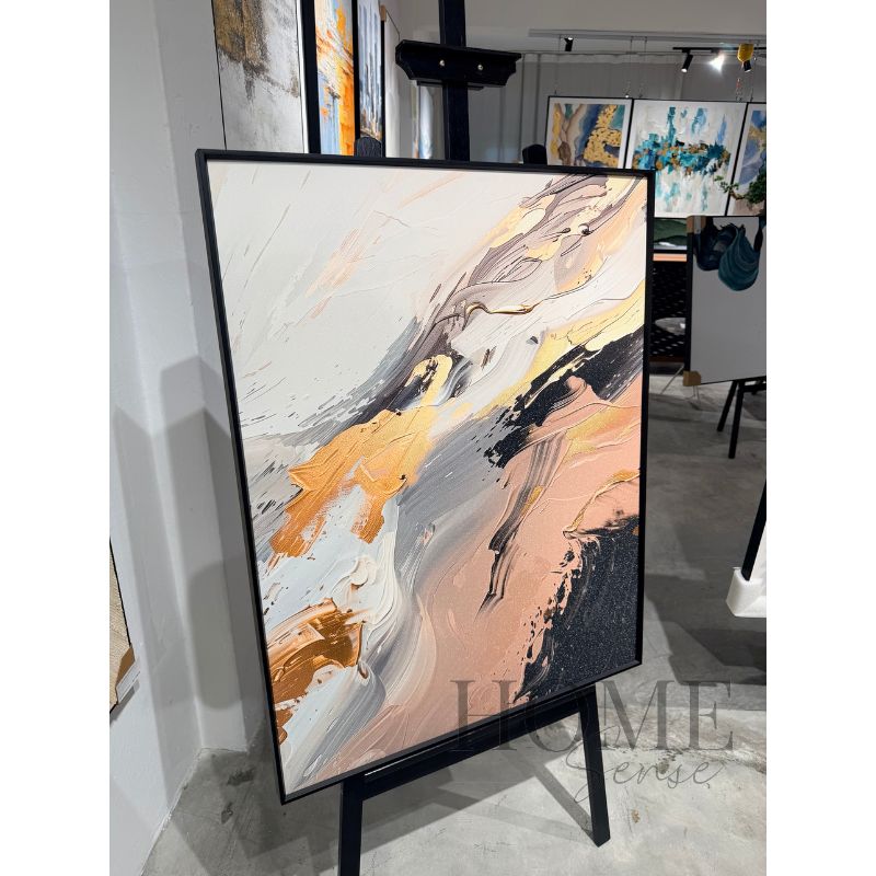 Blush Tempest – Abstract Fine Art Print