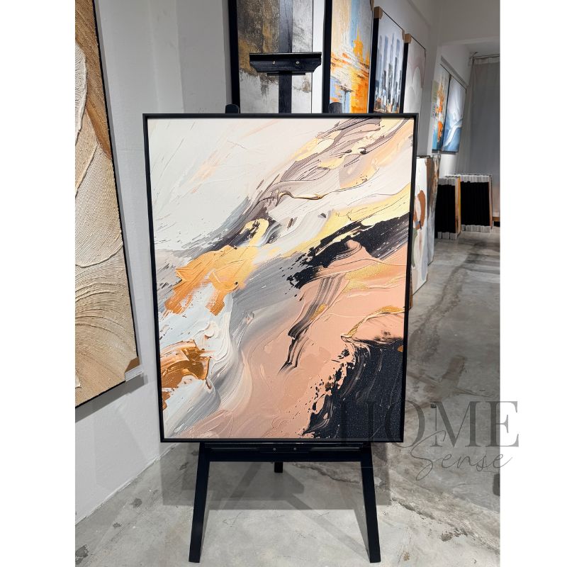 Blush Tempest – Abstract Fine Art Print