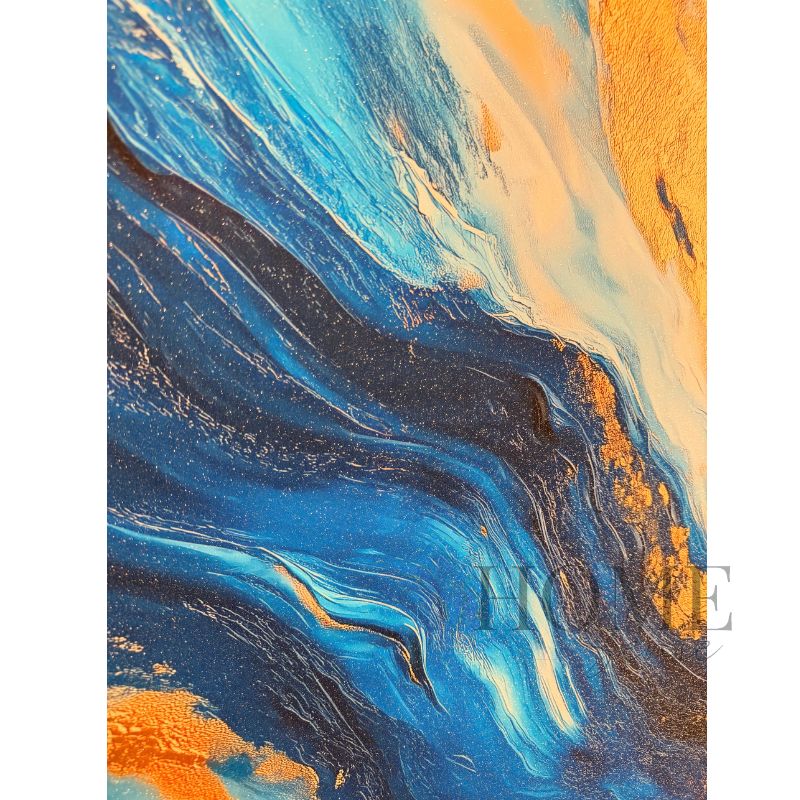 The Blue Meridian – Fluid Abstract Fine Art Print