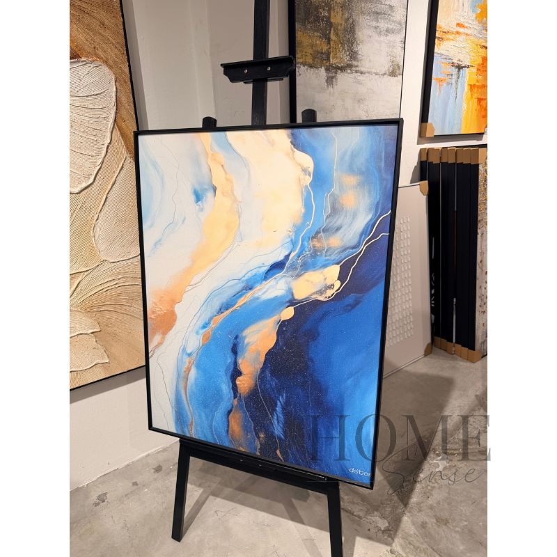 Where Light Meets Blue – Fluid Abstract Fine Art Print