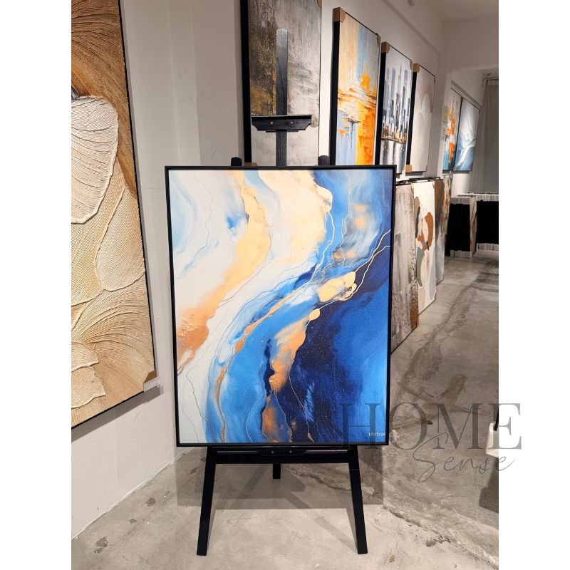 Where Light Meets Blue – Fluid Abstract Fine Art Print