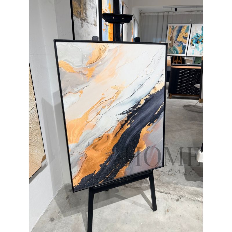 Copper Through Stone – Fluid Abstract Fine Art Print