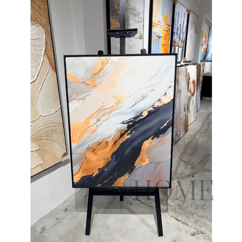 Copper Through Stone – Fluid Abstract Fine Art Print