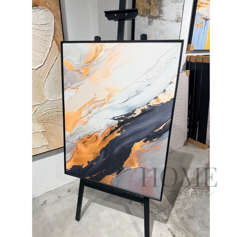 Copper Through Stone – Fluid Abstract Fine Art Print