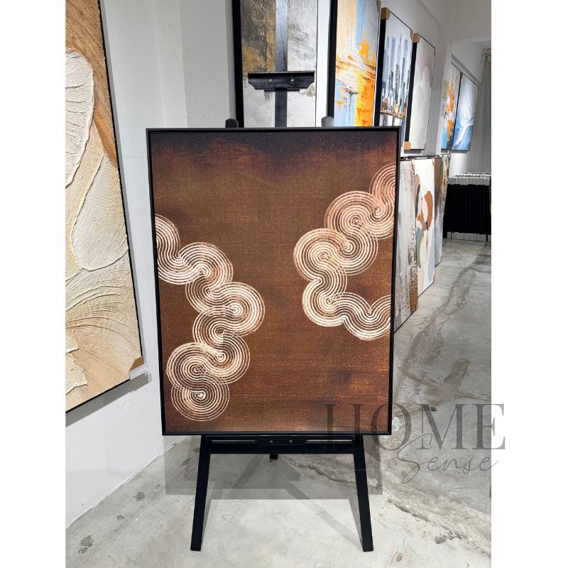 Bronze Confluence – Geometric Fine Art Print